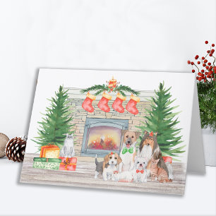 Cartão De Festividades Cães Cães Cães Cachorros Cachorros Gatinhos Fof