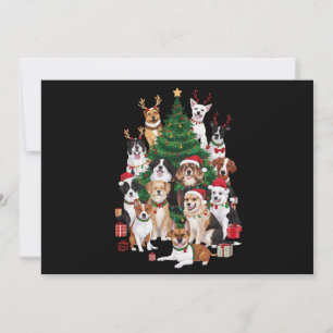 Cartão De Festividades Cães de Natal Amante de Cachorro Férias Mãe de Cac