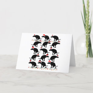 Cartão De Festividades Cães Defecando Divertidos Natal