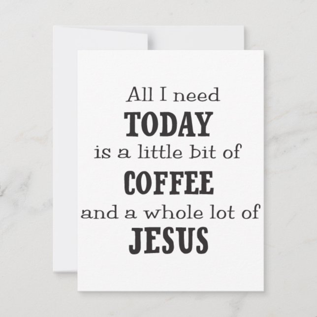Cartão De Festividades café postal e Jesus (Frente)