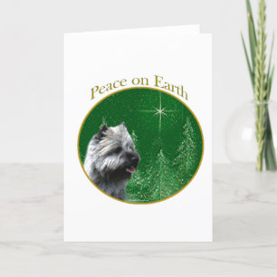 Cartão De Festividades Cairn Terrier Peace