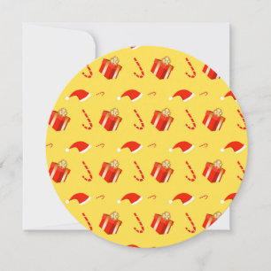 Cartão De Festividades Caixa de presentes de Natal Cana de chocolate