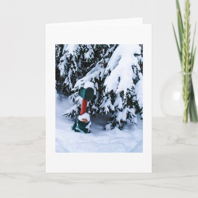 Cartão De Festividades Caixa postal 2 do Natal (Frente)