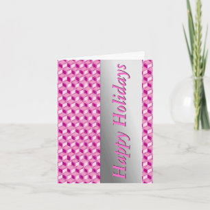 Cartão De Festividades Caixas 3d cromo - cor-de-rosa fuchsia