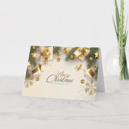 Cartão De Festividades Caixas de presentes de Natal v2 - Personalizar car