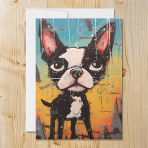 Cal e Whimsical Boston Terrier Dog