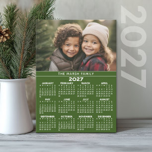 Cartão De Festividades Calendário com Foto - Vista do Ano Completo