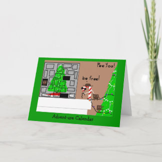 Cartão De Festividades Calendário da aventura