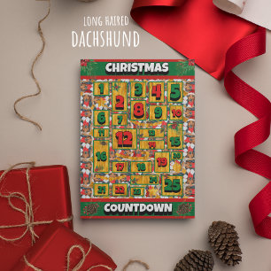 Cartão De Festividades Calendário de Advento de Natal Contagem Regressiva