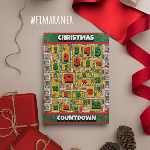 Cartão De Festividades Calendário de Advento de Natal Contagem Regressiva
