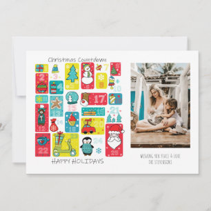 Cartão De Festividades Calendário de Advento Foto de Natal