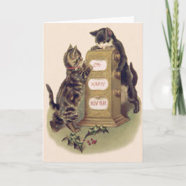 Cartão De Festividades Calendário de Gatinhos da Holly