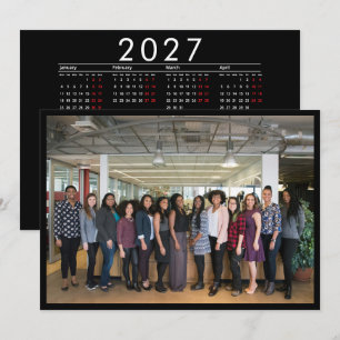 Cartão De Festividades Calendário de Mesa de Fotografia Personalizada Ano