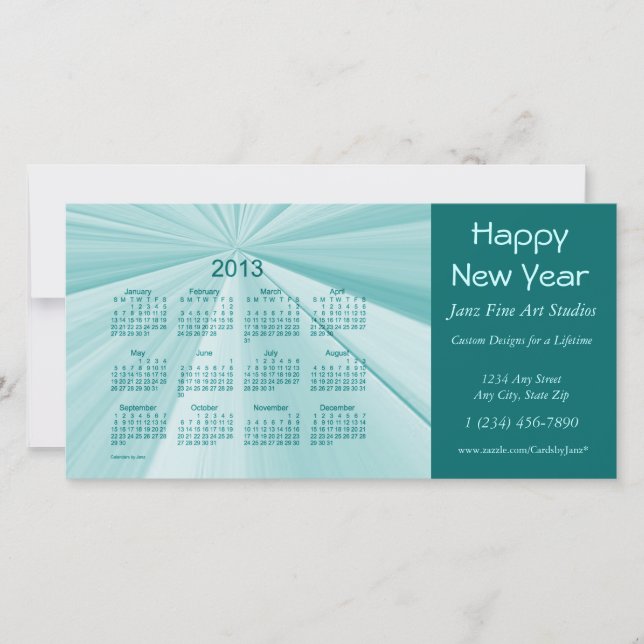 Cartão De Festividades Calendário de Natal de 2013 (Frente)