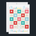 Cartão De Festividades Calendário do advento do vintage<br><div class="desc">Este calendário do advento é as maneiras as mais bonitos de passar os dias até o Natal.</div>