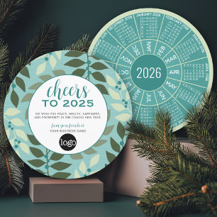 Cartão De Festividades Calendário do Círculo - Logotipo - Aqua Profission