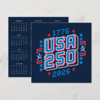 Calendário EUA 250 – 1776 a 2026 Pixel Art