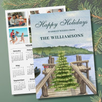 Calendário Personalizado de 6 Fotos Festivas de 20