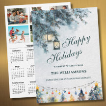 Calendário Personalizado de 6 Fotos Festivas de 20