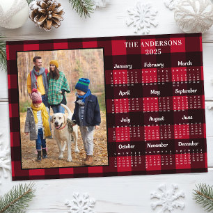 Cartão De Festividades Calendário Personalizado de Foto Personalizado da