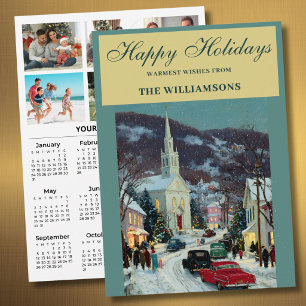 Cartão De Festividades Calendário Personalizado de Fotos Festivas de 2027