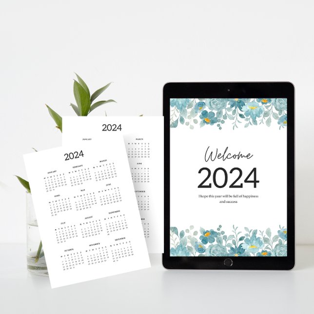 Cartão De Festividades Calendários anuais de 2024 (Criador carregado)