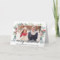 Caligrafia Casal Greenery Fold Foto
