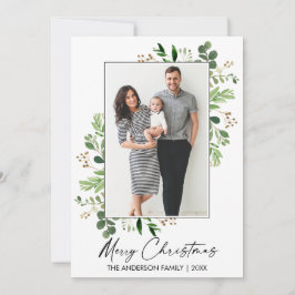 Cartão De Festividades Caligrafia Cobra d'água Venerável Natal