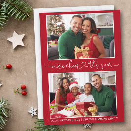 Cartão De Festividades Caligrafia Coração Mais Alegre Vermelho 2 Foto