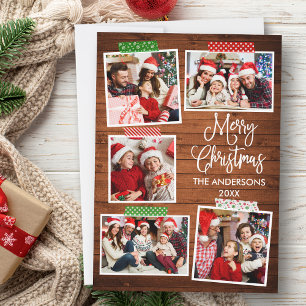 Cartão De Festividades Caligrafia divertida Madeira Feliz Artesanato de N