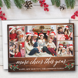 Cartão De Festividades Caligrafia Madeira Mais Alegre Este Ano 5 Foto