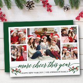 Cartão De Festividades Caligrafia Mais Saúde Este Ano 5 Foto Verde