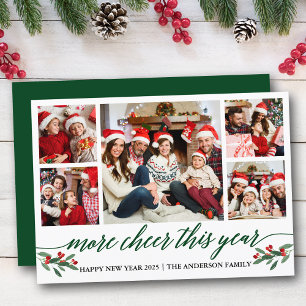 Cartão De Festividades Caligrafia Mais Saúde Este Ano 5 Foto Verde