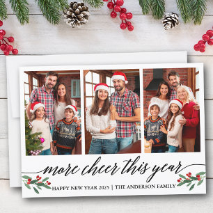 Cartão De Festividades Caligrafia Moderna Mais Saúde Este Ano 3 Foto