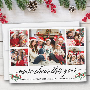 Cartão De Festividades Caligrafia Moderna Mais Saúde Este Ano 5 Foto