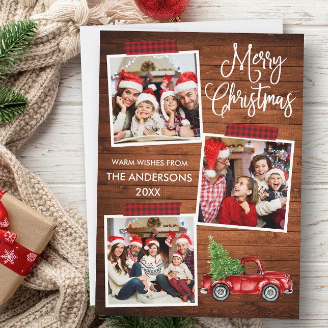 Cartão De Festividades Caligrafia Xadrez Cargueiro-Cargueiro-Cargueiro (Customize to add text to back of card.)