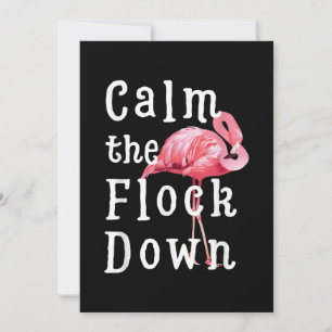 Cartão De Festividades Calma, Flamingo Girl Funny Flamingo
