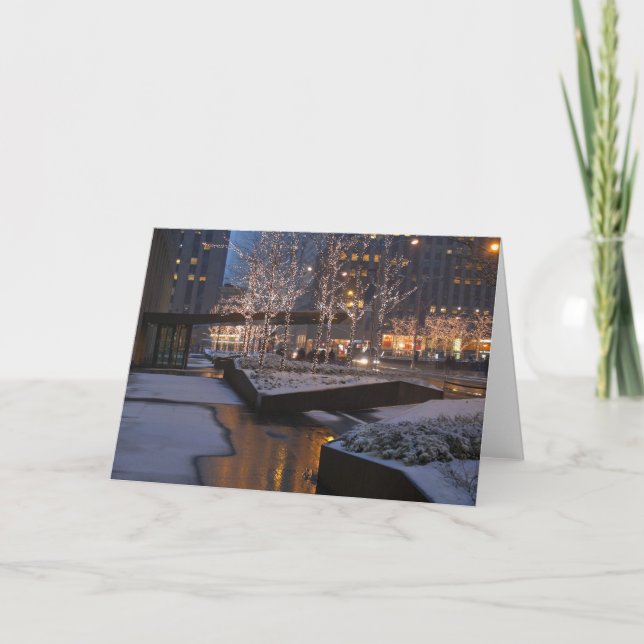 Cartão De Festividades Calor de inverno (Frente)