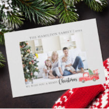 Caminhão de Natal de Cores Aquáticas da Família El