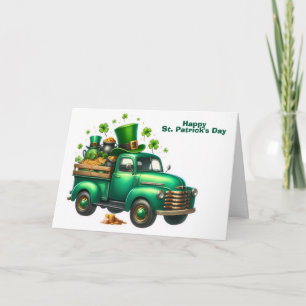 Cartão De Festividades Caminhão Feliz Dia de São Patrício