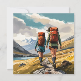 Cartão De Festividades Caminho nas Terras Altas da Escócia