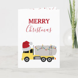 Cartão De Festividades Caminhões De Transporte De Caminhões-Tanque De Nat