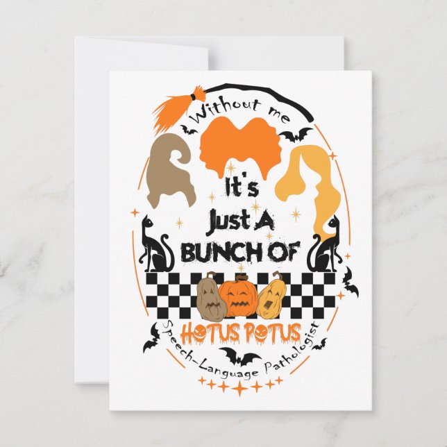 Cartão De Festividades Camisa de Terapia de Fala, Terapia de Fala (Frente)