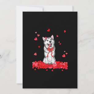 Cartão De Festividades Camiseta Legal do Dia dos Namorados do Husky Siber