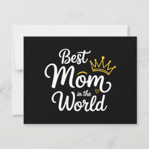Cartão De Festividades Camiseta Melhor Mãe do Mundo Mulheres Melhor Mãe d