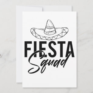 Cartão De Festividades Camisetas de Despedida de Solteira Fiesta Squad, 1