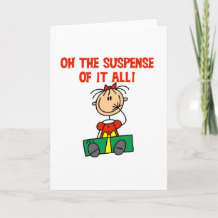 Cartão De Festividades Camisetas e Presentes de Suspense de Natal