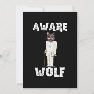 Cartão De Festividades Camisetas Halloween 2020 Lobo Consciente - Lobo Ho
