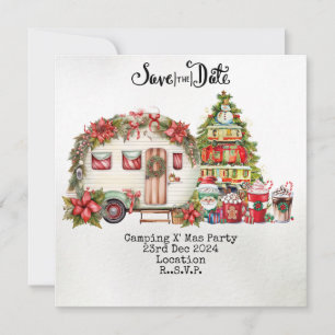 Cartão De Festividades Campanha na Festa de Natal