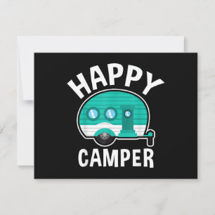 Cartão De Festividades Camping Feliz Caravana de Carro de Camping Férias